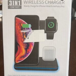 3-in-1 Wireless Charger for iPhone, iWatch, AirPods
